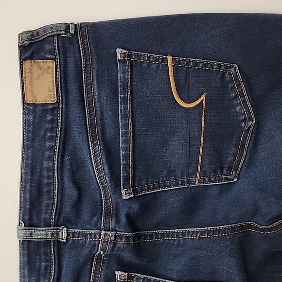 American Eagle Women's Denim Super Stretch Dark Blue Jeans Jegging Size 6 Reg - Picture 5 of 11